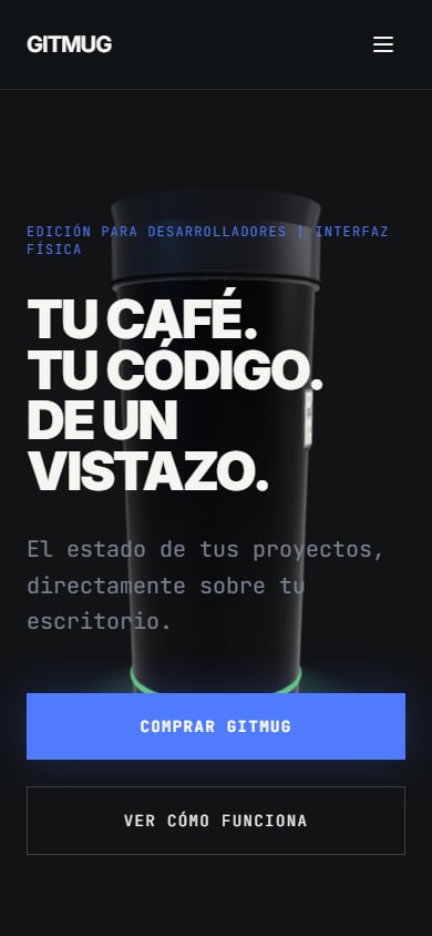 Imagen 3 de 4 del proyecto GitMug — Una web que hace destacar tu producto